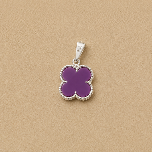 Dije Vancleef Violeta Estilo Trébol